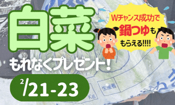 白菜🎁第２弾！！パワーアップしました！！！
